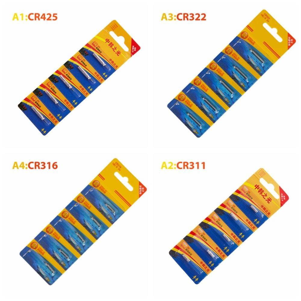 5PCS Endurance Electricity Fishing Floats Lithium Pin Battery   Night Fishing