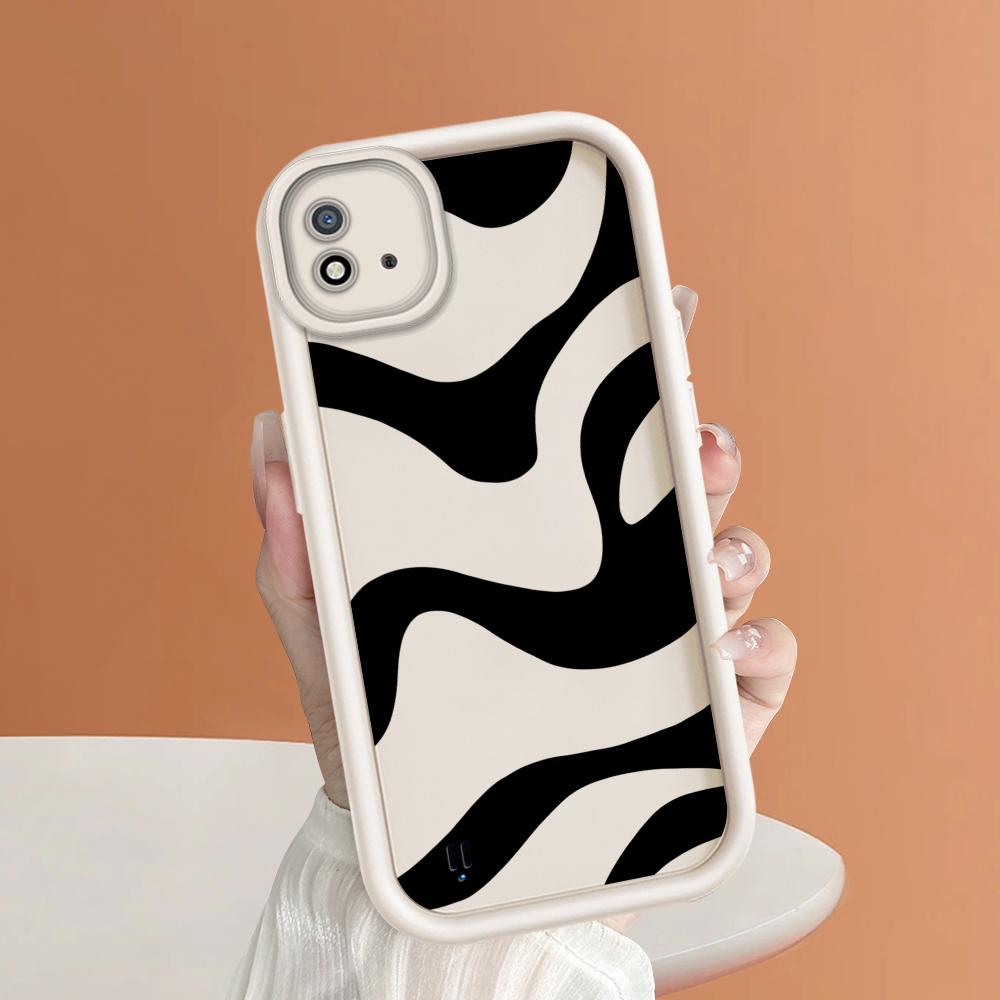 Мягкий силиконовый квадратный чехол с рисунком лестницы для телефона, полное покрытие, противоударный защитный резиновый чехол для камеры для OPPO Realme