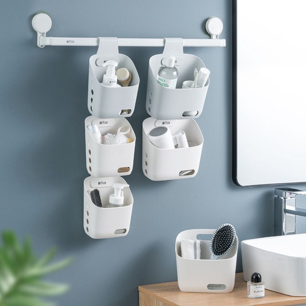 Sorting Storage Storage Rack Plastic Bathroom Storage Organizer Hanging Storage Basket Home