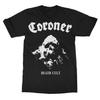 Футболка с принтом группы Coroner Death Cult 100% Хлопок Графическая футболка Мужская Женская Летняя Уличная Одежда Топ