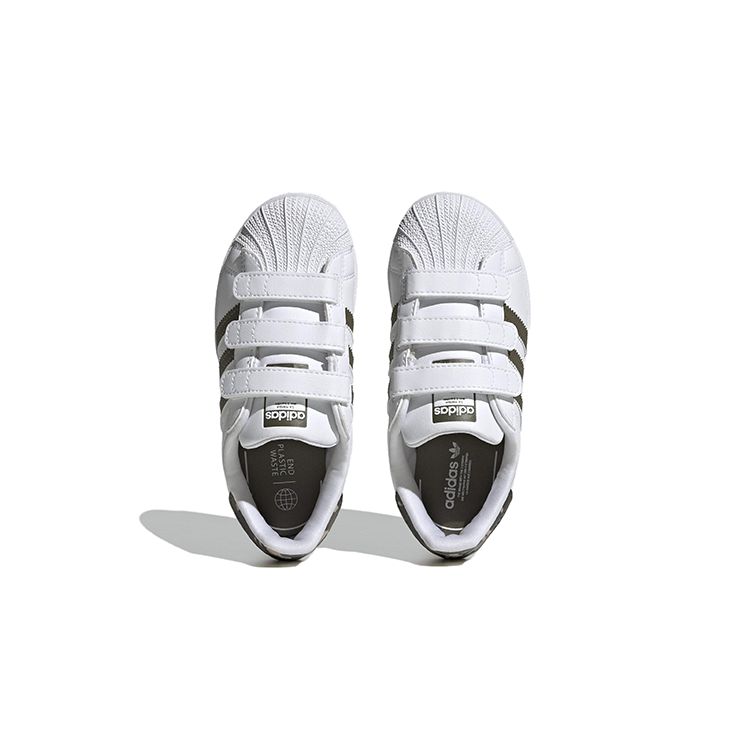 adidas Детские кроссовки Superstar Little Kid White Camo Cloud-White Olive-Strata HQ4285