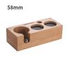 Coffee Tamper Station Stand Wooden Non-slip Espresso Portafilter Holder Coffee Brush Filter Storage Stand Barista Accessories