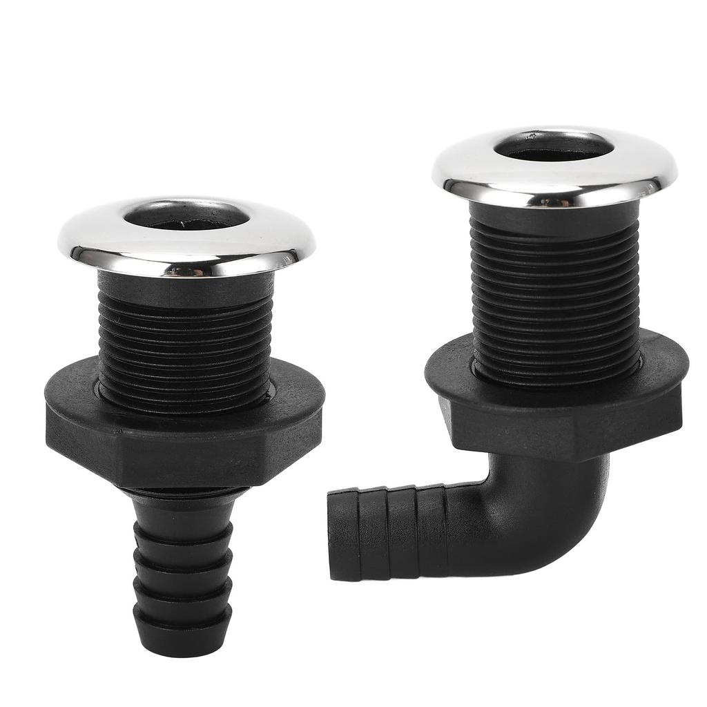 Лодовая проходная арматура 3/4 дюйма 20 мм Проходная арматура клапана Защита от протечек для транцев лодок, рыбных садков, ящиков для льда, яхт