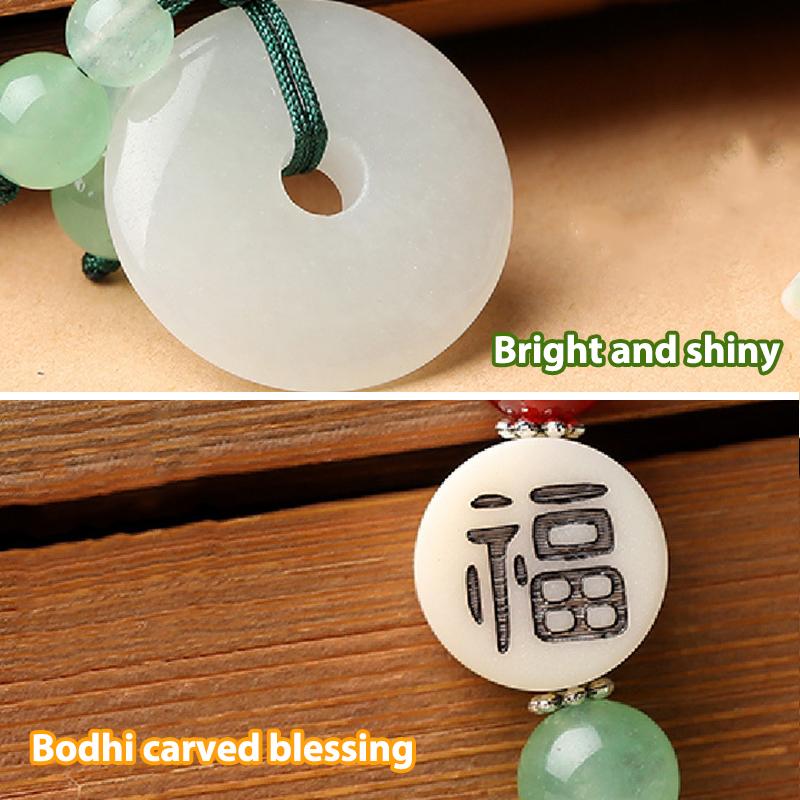 Натуральный белый нефритовый агат, круглый кулон, брелок для ключей, резной брелок с агатами ручной работы, амулет на удачу, подарки
