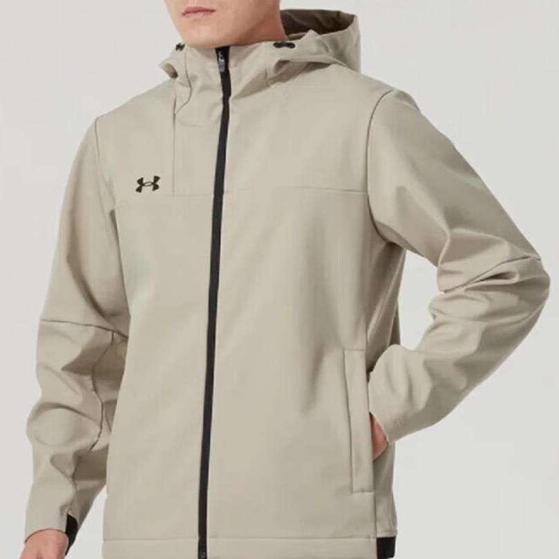 Under Armour Худи с длинным рукавом и брюки с эластичными манжетами, повседневный спортивный комплект, унисекс, 23600704-409+-24600408-203