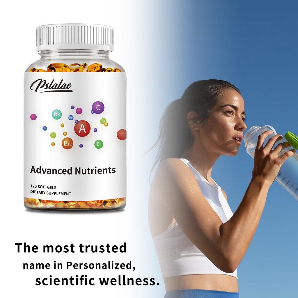 Multivitamin capsules, micronutrient supplements, eye health protection, immune enhancement, suitable for adults.