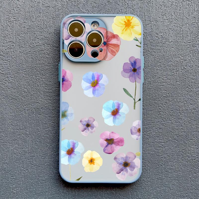 INS Чехлы для телефона с рисунком цветов Для iPhone 11 Чехол iPhone 13 12 15 14 Pro Max Mini XS X XR 15 14 7 8 Plus SE2 Ударопрочные Чехлы