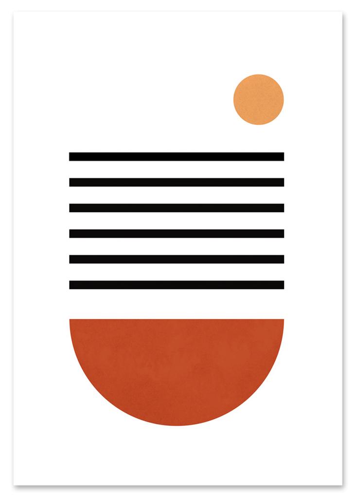 Геометрический постер в стиле бохо