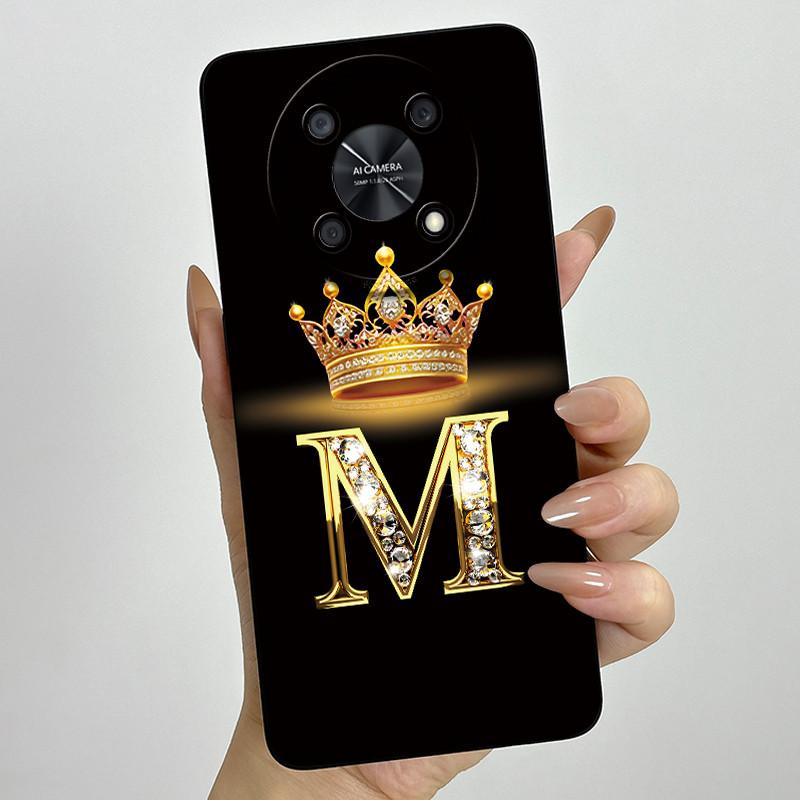 Для Huawei Nova Y90 (CTR-LX2) / Nova Y91 (STG-LX1) Модный Чехол для Телефона с Инициалами для Пары, Мягкий Силиконовый TPU Защитный Чехол