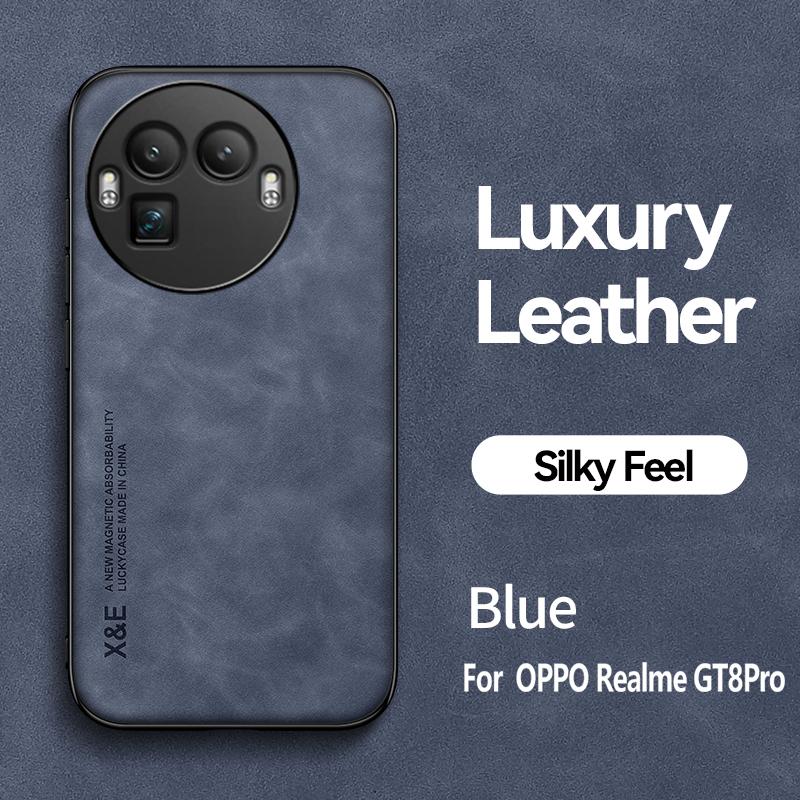 Магнитный кожаный чехол для телефона для Realme GT8 Pro GT8 Pro RealmeGT8Pro Ударопрочный силиконовый мягкий чехол