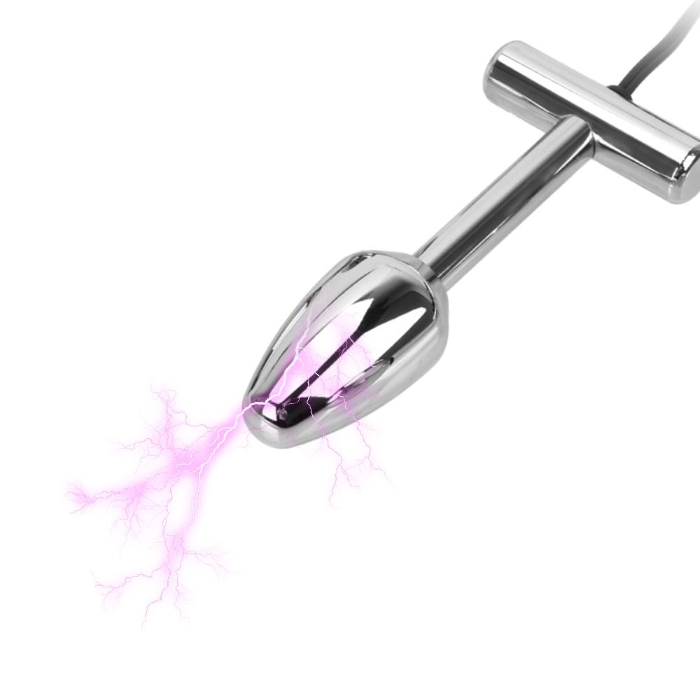 Sex Toy for Women Electrical Stimulation Prostate Massage Vaginal Tight Electro Shock G Spot Metal Anal Beads Butt Plug