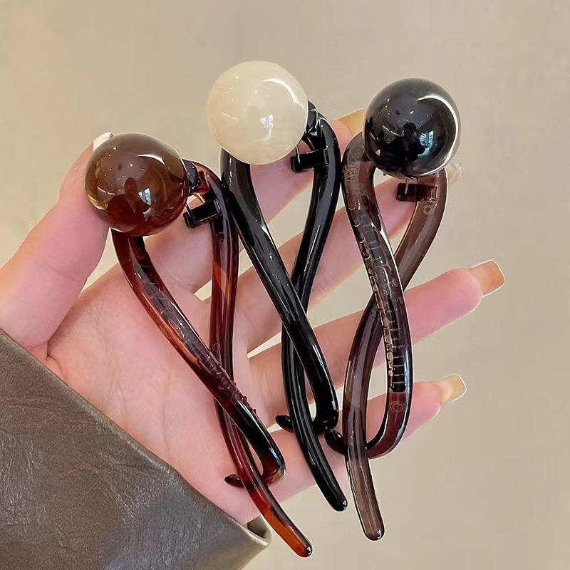 Ретро S-образные заколки для волос с хвостиком, новая мода, разноцветные витые полые заколки в форме акулы, головной убор, аксессуары для волос, подарок