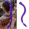 26-дюймовая синтетическая фиолетовая коса-хвост Skpop для косплея, парик, светло-красно-фиолетовый, темно-фиолетовый, зажим-тигровая пасть, хвост