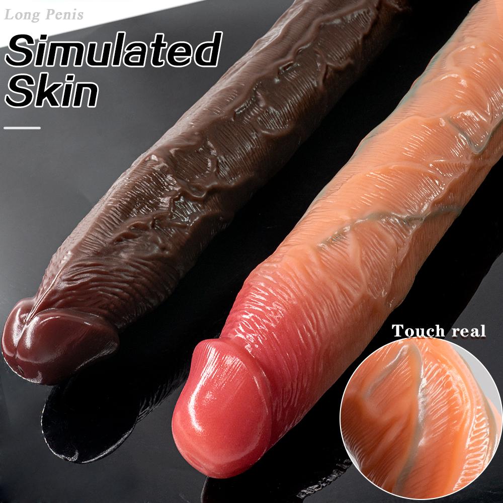 Cosmetic Veins Soft Super Giant Super Long Dildo Anal Plug Female Dildo Female Manual Masturbator Adult Sex Toys