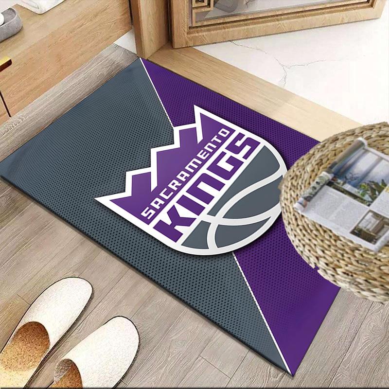 Sacramento Basketball Logo  Carpet, Kitchen Rugs, Yoga Mat, Non-Slip Mats, Rug for Bathroom, Living Room bedroom, Camping Rugs Christmas Gift