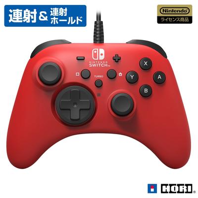 [Лицензированный продукт Nintendo] Horipad для Nintendo Switch Красный Проводное подключение [Совместимо с Nintendo Switch]