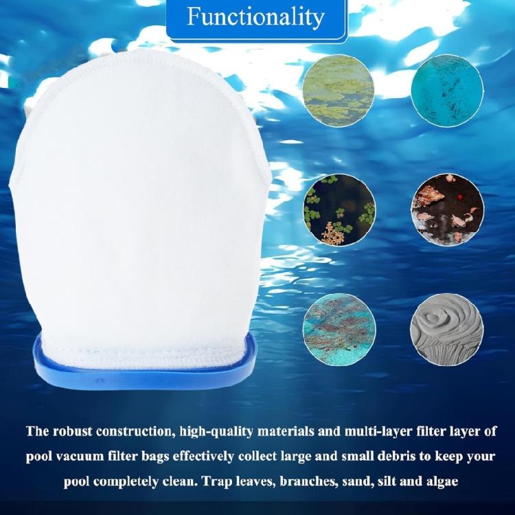 Pool Filter Bag Replacement Filter Bag Pool Cleaning Tool Efficient Filter Bag Cotton Texture Perfect for Pool Cleaner