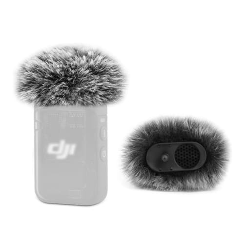 DJI Mic 2 Windscreen Windscreen for Osmo Pocket 3 Lavalier Microphone, Pop Filter, Noise Reduction, Set of 2