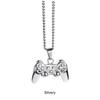 Statement With Style Game Controller Pendant Necklace Instantly Elevate Any Outfit Metal Chain Gift Idea, Sliver