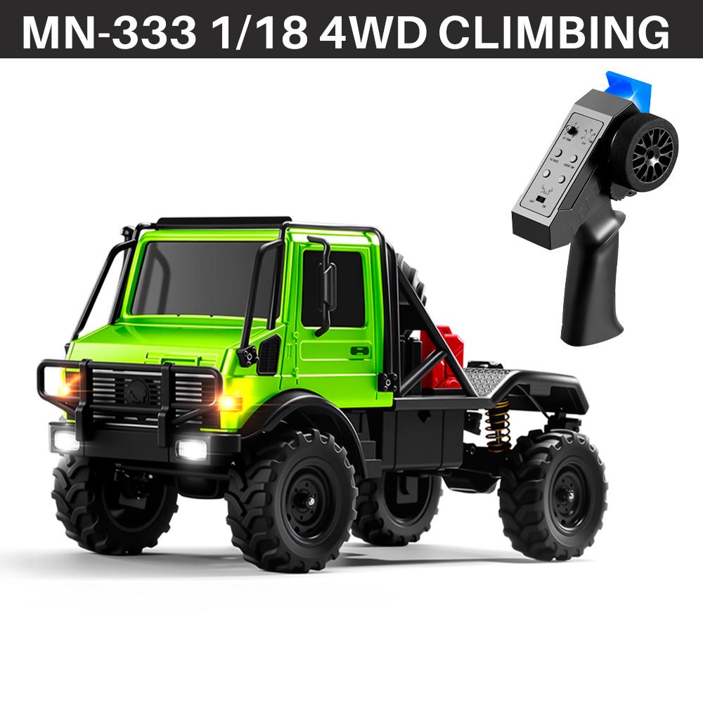 Радиоуправляемая машина MN MODEL MN333 1/18 RC Рок-краулер Сплав Корпус Машины Полный Привод с Запасным Колесом Внедорожный Грузовик Транспортное Средство для Любой Местности