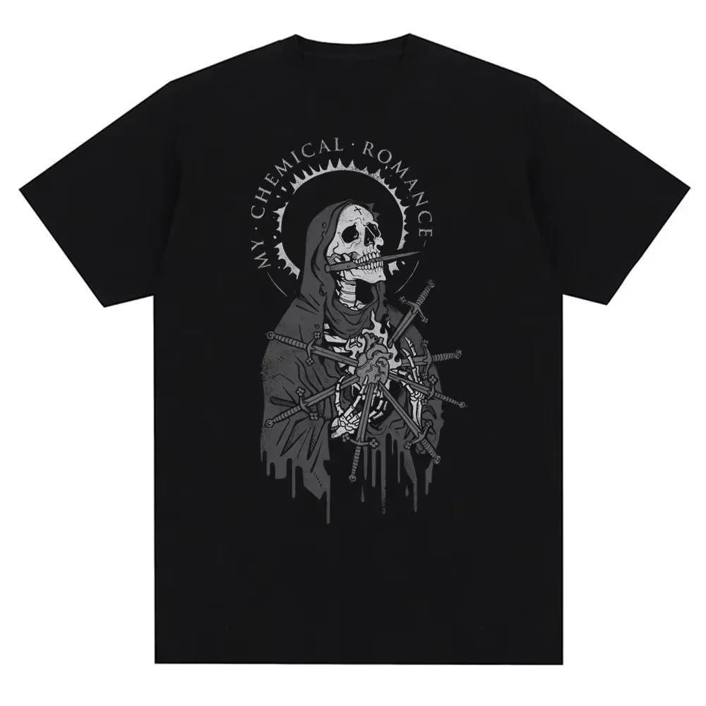 My Chemical Rounisexce T Shirt Unisex Fashion Cotton Tshirts Cool Hip Hop Unisex Tshirt Casiual Summer Vintage Anime Unisex Top Tee