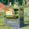 Camping Storage Box Portable Foldable Sundry Organizer Box with Lid Car Trunk Organizers Table Dual-Purpose Outdoor Picnic Boxes