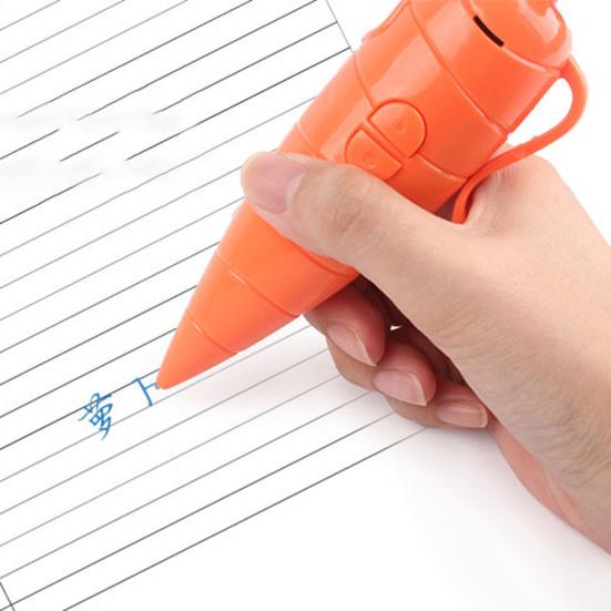 Ручка-диктофон Морковь Милая шариковая ручка с функцией записи и воспроизведения 20 секунд Инструмент для плавного письма Студенческие учебные канцелярские товары
