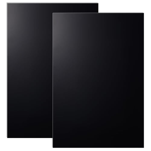 OLYCRAFT 2-Piece ABS Plastic Sheet, 300x200mm, 3mm Thick, Black, Hard Plastic Plates for Model Buildings, Architectural Models, Modeling Panels, DIY C
