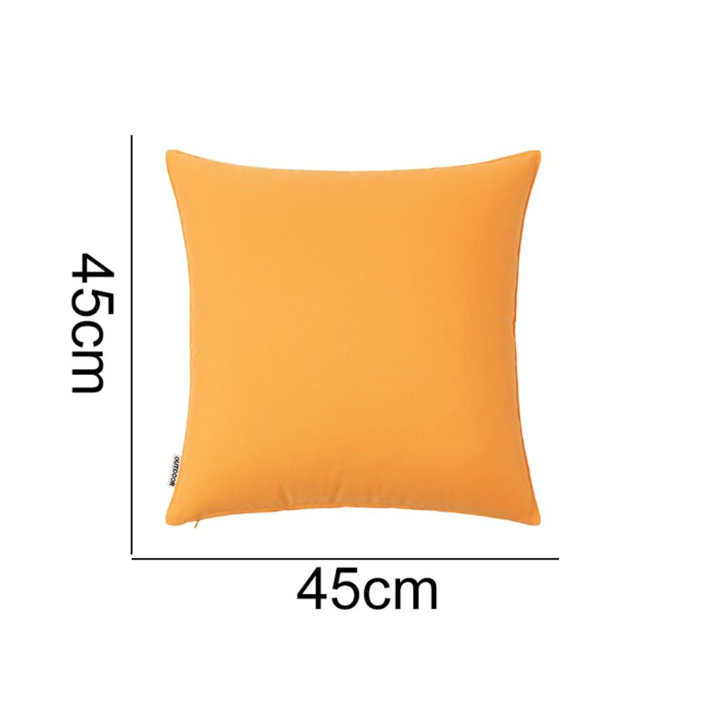 Waterproof Outdoor Cushion Cover Solid Color Pillow Case Colorful Pillow Cover  Home Decoration