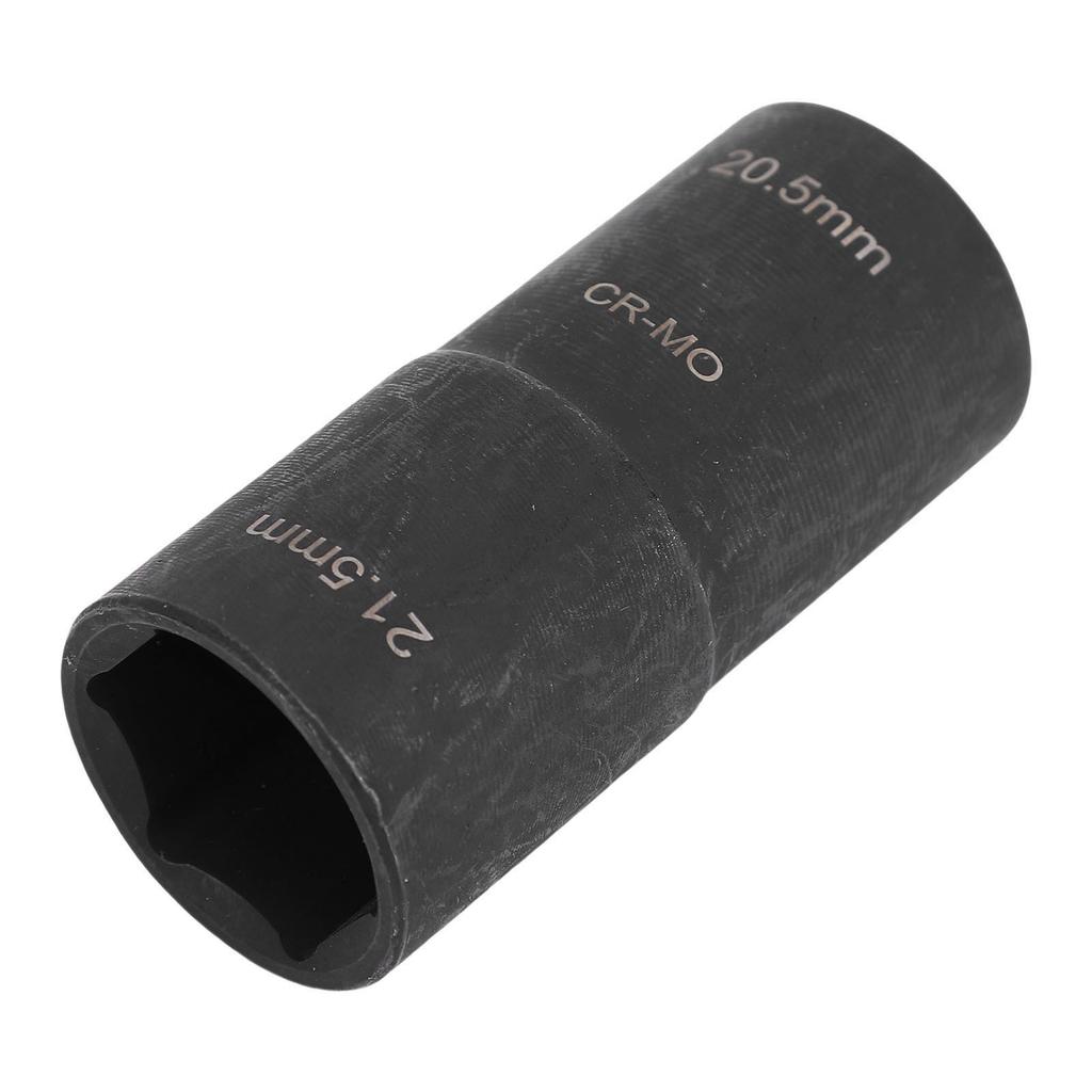 Торцевая головка-перевертыш для колесных гаек Двусторонняя Легко читаемая 20,5x21,5 мм Эффективная Ударная торцевая головка с приводом 1/2 дюйма Для снятия поврежденных колесных гаек