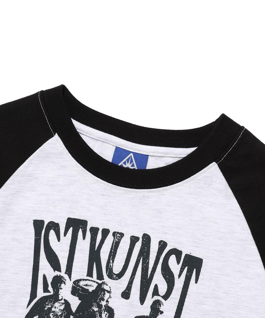 ISTKUNST Футболка с длинным рукавом Raglan Ls Tee_Светло-серый(Ik2Fsmt553A)