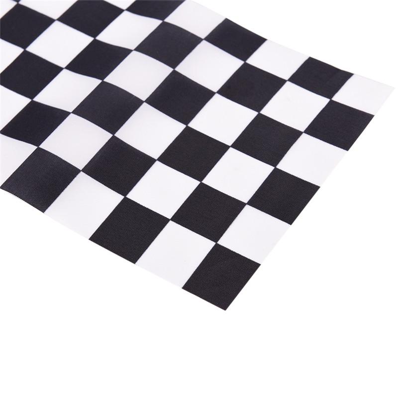 5X Black And White Flag Checkered Racing Banner Polyester Flags Hand Signal Flags