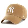 Casquette 47 Brand CLEAN UP New York Yankees Camel - Homme - 100% Coton