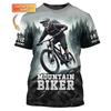 Mountain Bike Graphic T-shirt Men Custom Name Cycling T Shirts Sports Bicycle Short Sleeve Tops Summer Round Neck Tee Shirt