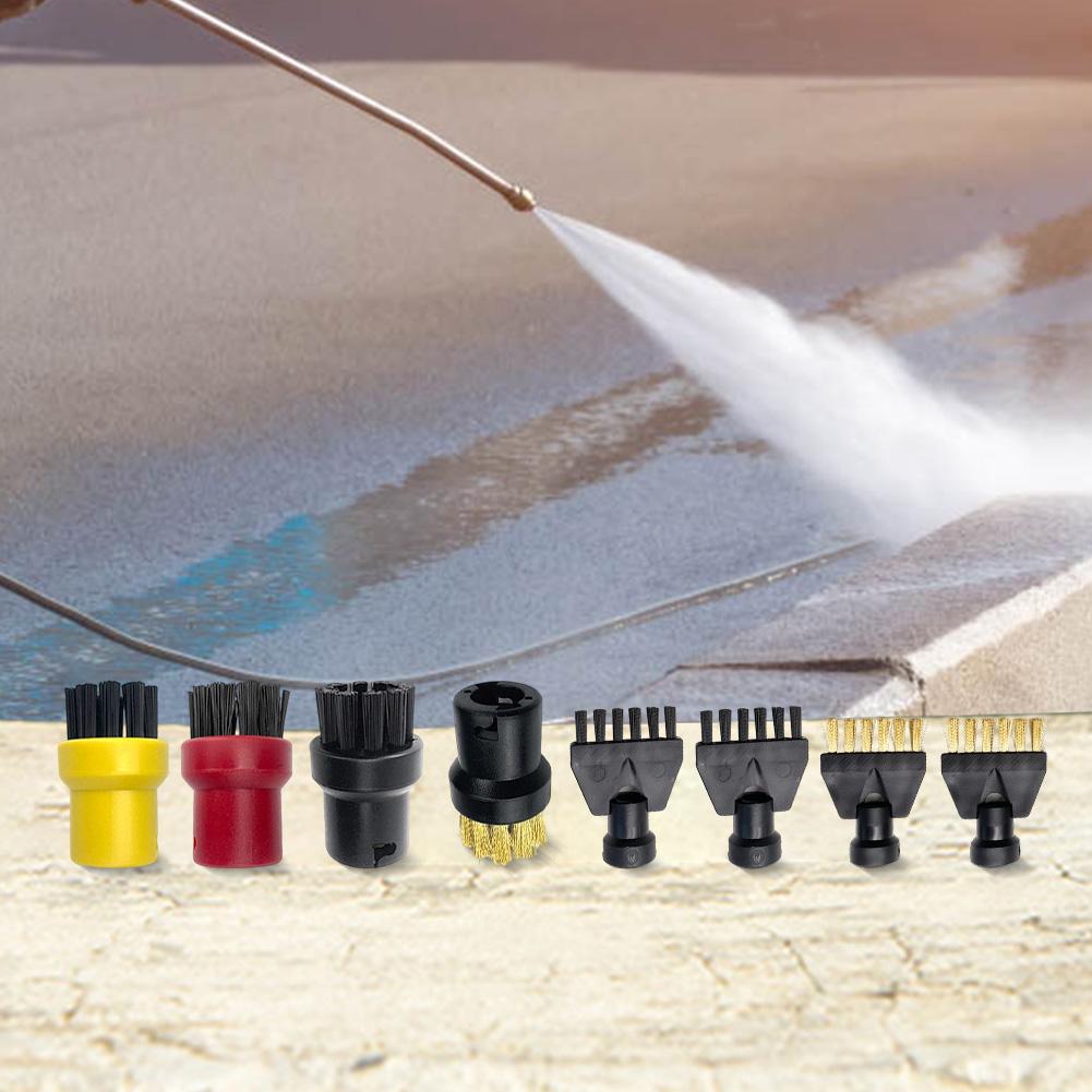 Для пароочистителей Karcher SC1 SC2 SC3 SC4 SC5 Набор аксессуаров 8 шт. с нейлоновыми и медными щетками для труднодоступных мест