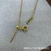 Women's necklace, a delicate and luxurious accessory for autumn and winter, adjustable and designed to accentuate the collarbone diy Chain and bead