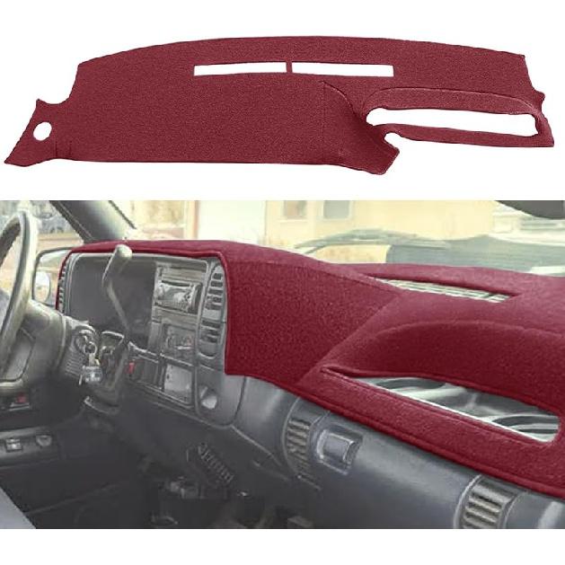 Yiz Dash Cover Mat Fit For Chevy Chevrolet Silverado/GMC Sierra C1500 C2500 C3500 K1500 K2500 K3500 Pickup Truck 1988-1994, 1992-94 GMC Yukon/Chevy