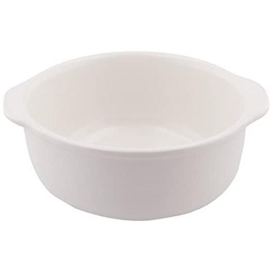 Banko-yaki oven-safe heat-resistant monotone soup plate white diameter approximately 13cm onion gratin tableware ceramic microwave safe made Japan
