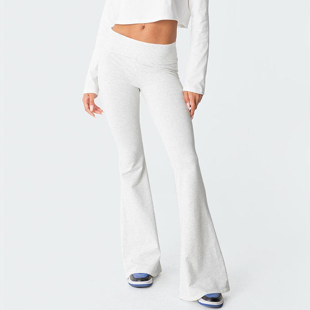 Women's Autumn And Winter Casual Home Flare Pants Yoga Casual Solid Color Sports Pants