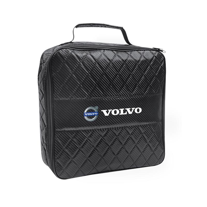 Car Leather Storage Bag High-capacity Auto Trunk Handbag For Volvo Xc60 XC40 EX40 Xc90 S60 S90 EX30 V40 V60 V50 V90 S80 C40 V70