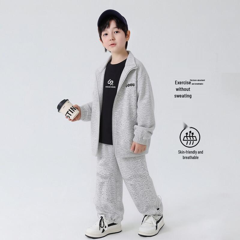 YOYO Сказочный Мальчишеский Хлопковый Смесовый Спортивный Комплект из 2 Предметов: Толстовка + Штаны