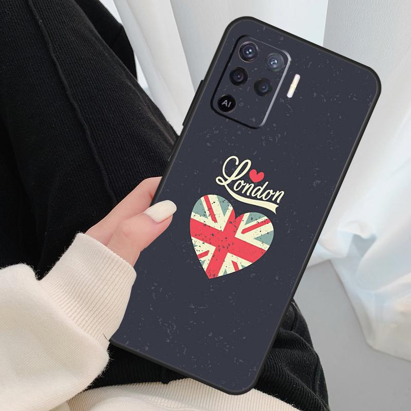 Лондонский Автобус Англия Биг Бен Для OPPO Find X3 X5 Pro A5 A9 A31 A53 A15 A16 A52 A72 A83 A91 A93 A94 A54 A74 A53S Чехол
