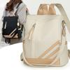 Multifunctional Backpack Women's Color Contrast Backpack Multi-Back Shoulder Bag