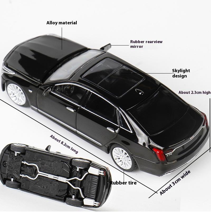 cugpwl1 New In Stock Masdi 1:64 Cadillac Ct6 Alloy Miniature Diecast Model Cadillac Sedan Car Collection Ornaments Custom Toys Kids Gift
