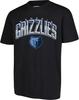 Мужская футболка NBA Memphis Grizzlies, Изогнутая Плекси, С коротким рукавом, Размер L, Черный