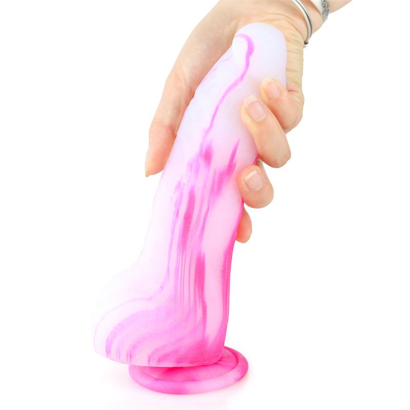 Extra Large Special-shaped Penis Liquid Silicone Color Simulation Penis Adult Products