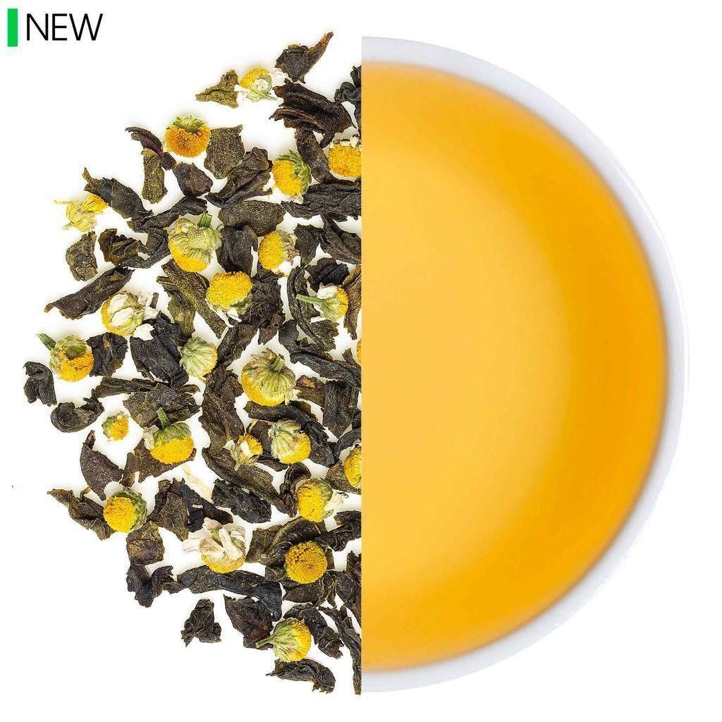 Зеленый чай с Ромашкой (100 г), Organic Chamomile Green Tea,  Teabox