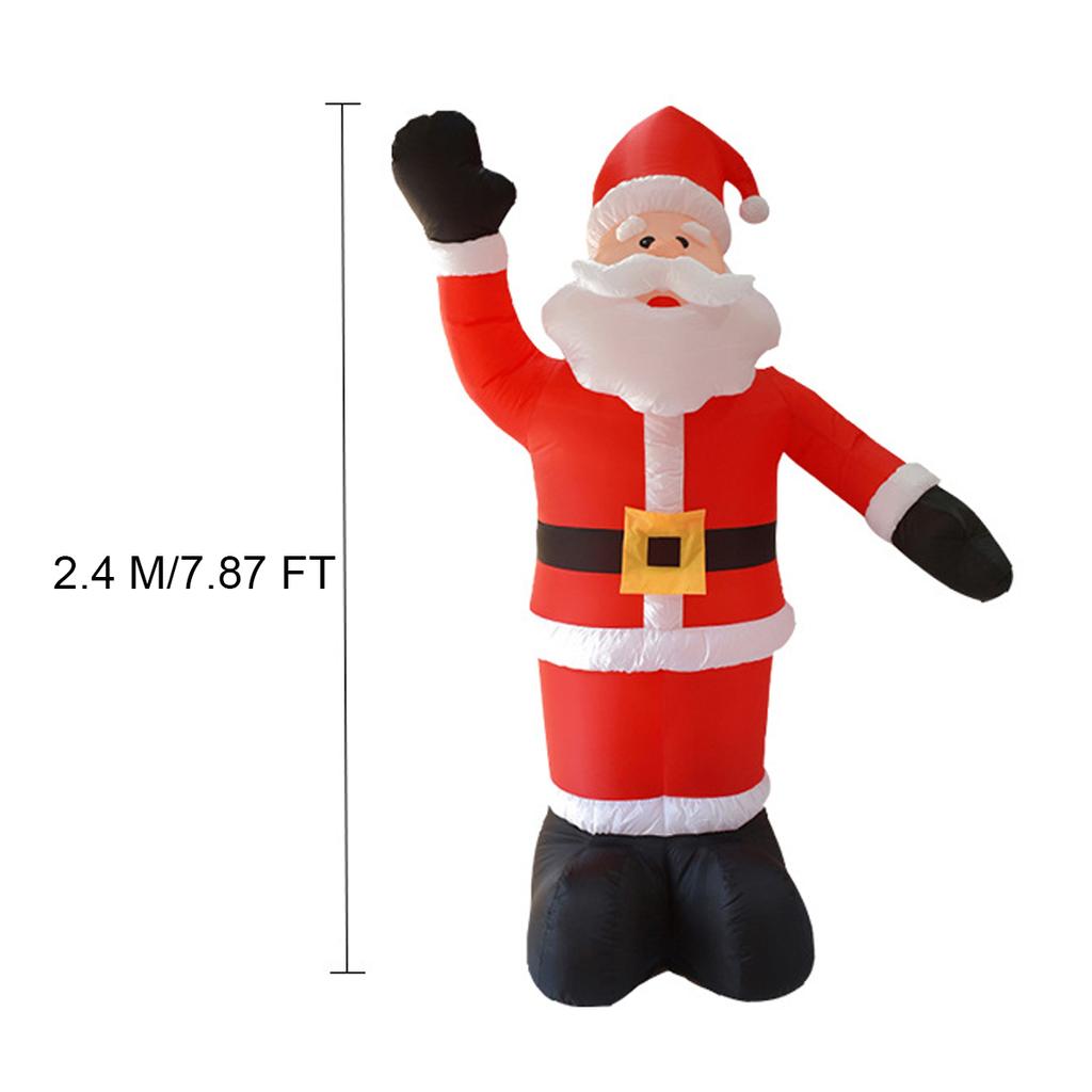 2.4M Tall Inflatable Santa Claus Xmas Christmas Decorations Garden Outdoor