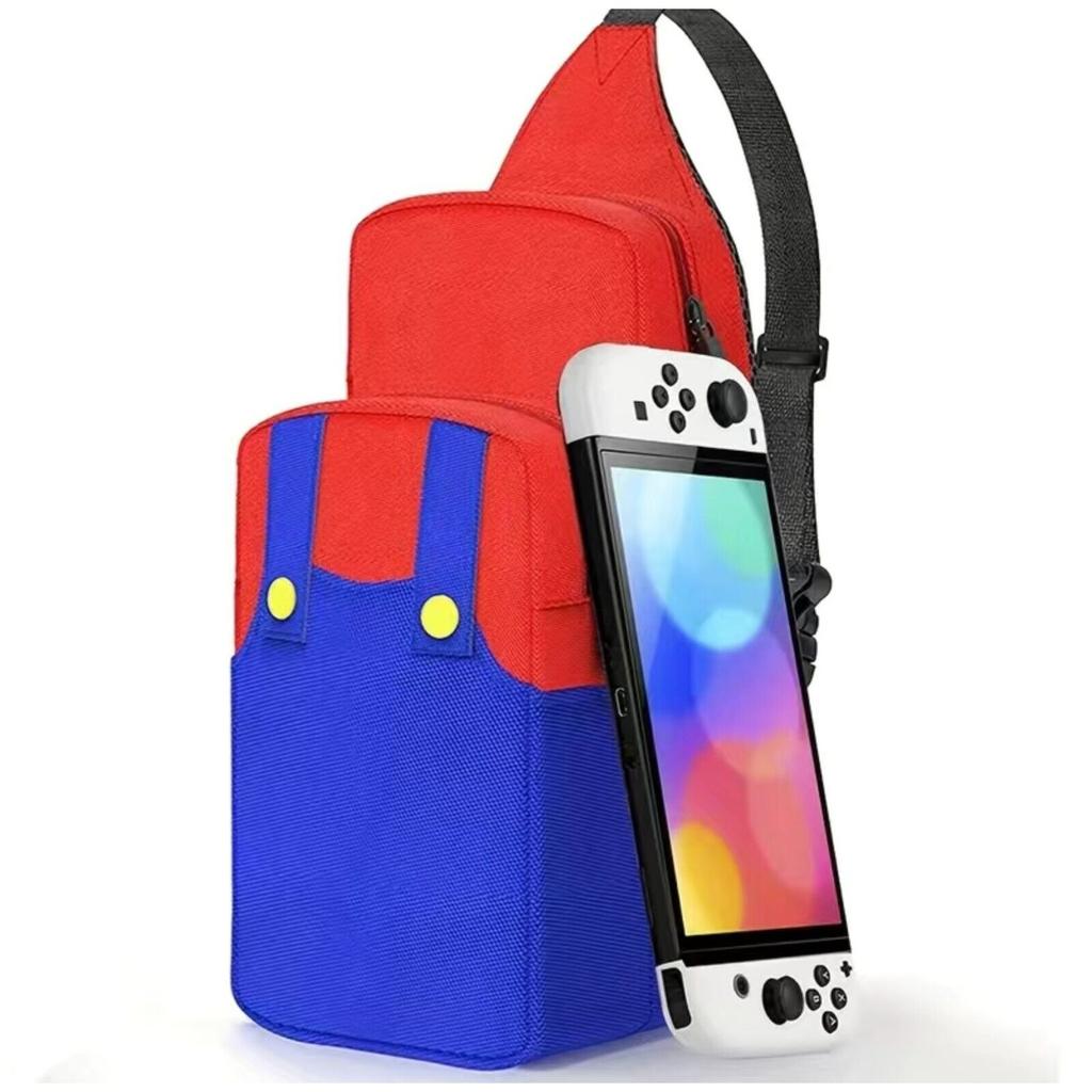 Nintendo Switch Case Travel Carrying Shoulder Backpack Storage Bag Super Mario
