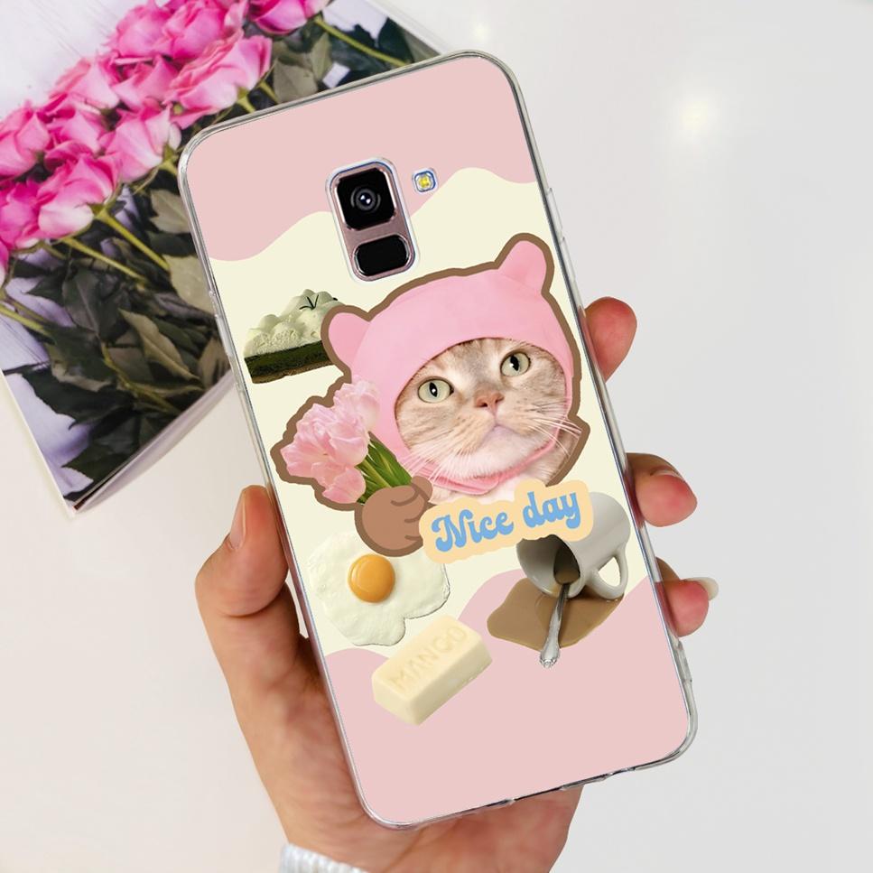 For Samsung Galaxy A8+ A8 Plus Case New Butterfly Flower TPU Soft Silicon Cover For Samsung A8+ 2018 SM-A730F Phone Case Funda